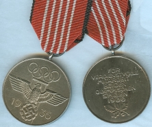 1936 Olympic Games Commemorative Medal