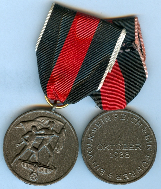 1938 Sudetendland Commemorative Medal
