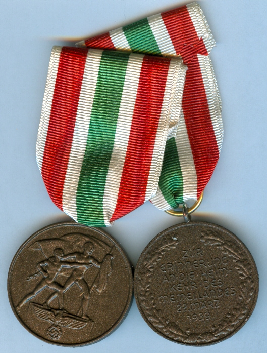The Return of Memel Commemorative Medal