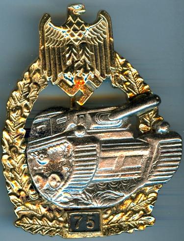 Army Tank Combat Badge 75 Engagements