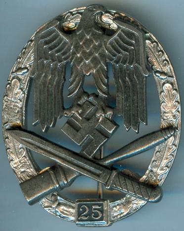 Army General Assault Badge 25 Engagements
