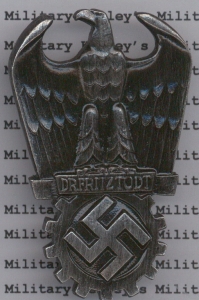 Fritz Todt Prize Badge, 3rd Class - Steel