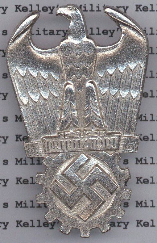 Frtiz Todt Prize Badge, 2nd Class - Silver