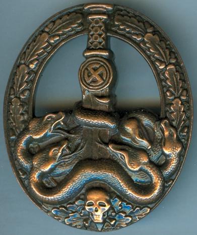 Anti-Partisan War Badge Bronze Finish