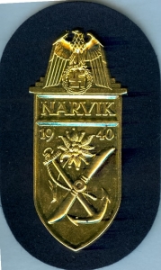 Narvik Battle Shield - Gold