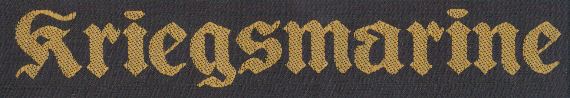 Kriegsmarine Cap Tally 'Kriegsmarine'