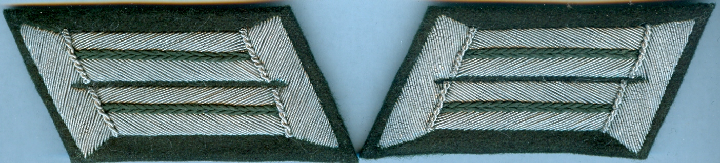 Heer Officer Collar Tabs - Generic - Dark Green