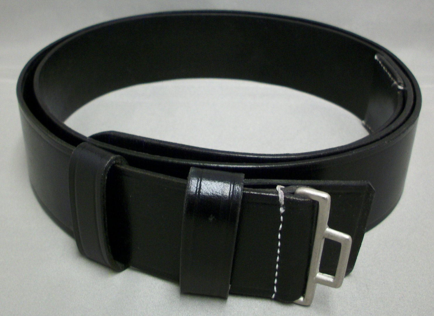 SS Officer's Black Leather Belt