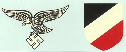 Luftwaffe Helmet Decal (Early Style)