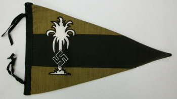 Afrikakorps Pennant - Silk Screened Cotton