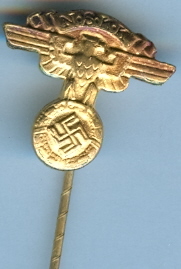 N.S.K.K. Eagle Stick Pin Badge - Gold