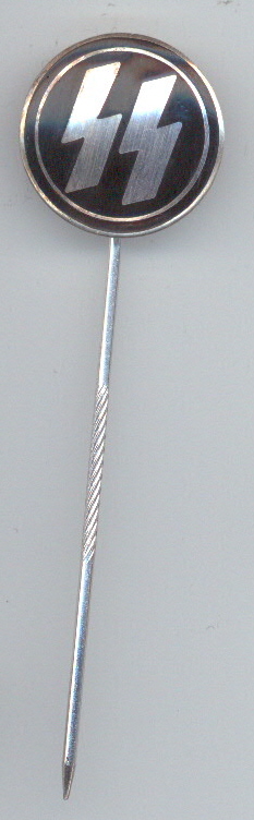 SS Rune Stick Pin Badge Large Pattern