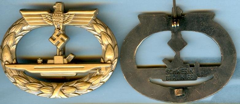 Kriegsmarine U-Boat Badge