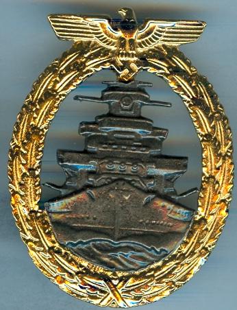 Kriegsmarine Fleet Service Badge