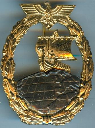Kriegsmarine Auxiliary Cruisers Badge