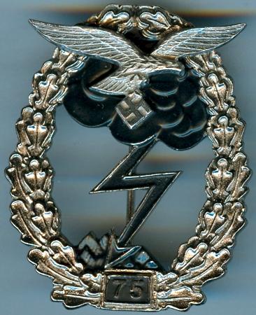 Luftwaffe Ground Combat Badge 75 Engagements