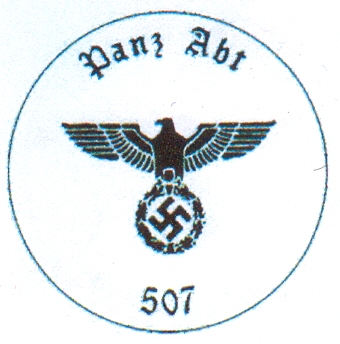 Panzer Unit Number 507 Rubber Stamp
