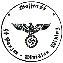 Waffen SS Panzer Division Wiking Rubber Stamp