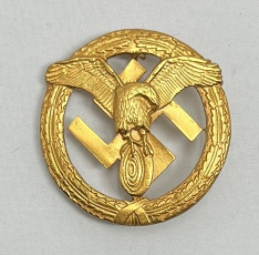 Motor Sports Badge, Gold