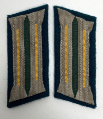 Bevo Cavalry Collar Tabs (Folded & Mounted) (Out Of Stock)
