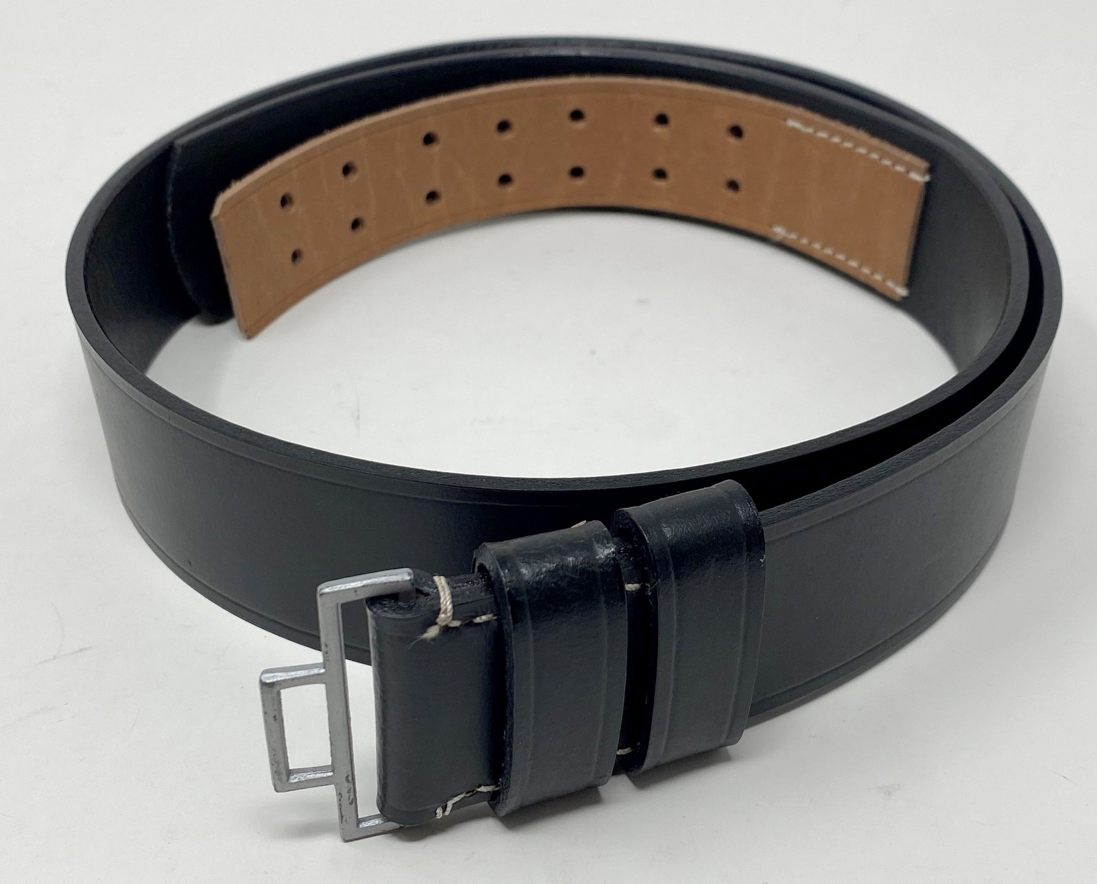 Kelleys Military: SS Officer's Black Leather Belt Kelleys Military: SS Officer's Black Leather Belt