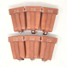 K98 Ammunition Pouches - Brown Leather (Cocomomo)