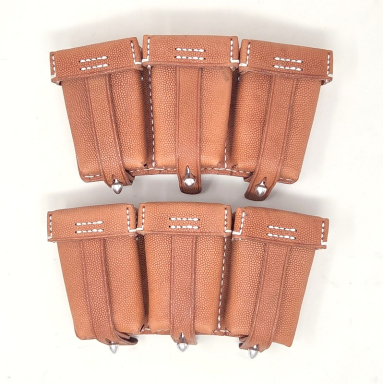 K98 Ammunition Pouches - Brown Leather (Cocomomo)