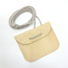 Reproduction German WWII Leather ID Disc Pouch