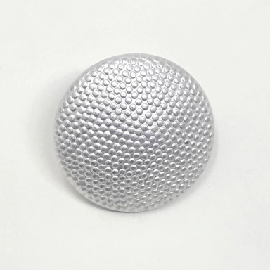 19mm Pebbled Tunic Button, Silver (Sold Individually)
