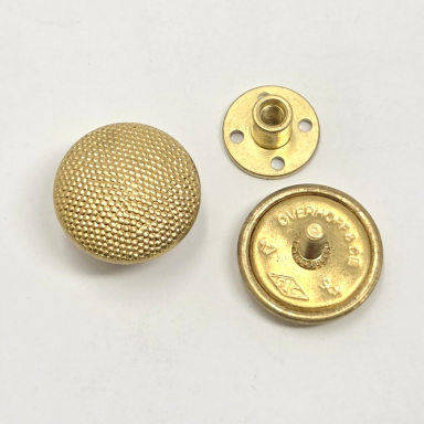 17mm Gold Shoulder Board Button, Screwback (Sold Individually)