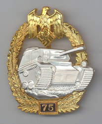Army Tank Combat Badge 75 Engagements