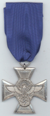 Police Faithful Service Medal 18 Year Silver