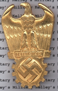 Fritz Todt Prize Badge, 1st Class - Gold (Out Of Stock)