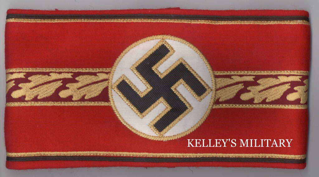 Political Leader Armband Gauleiter (Regional Level) Kelleys Military