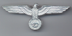 Heer Officers Cap Eagle - Metal - Silver