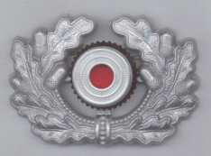 Heer Officers Cap Wreath & Cockade - Silver