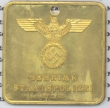 SS Gestapo - Central Inspection ID Disc