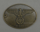 Gestapo ID Disc Brass