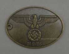 Gestapo ID Disc Brass (Out Of Stock)