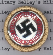 Golden NSDAP Party Badge (Out Of Stock)
