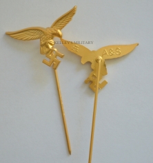 Luftwaffe Eagle Stick Pin Badge - Gold