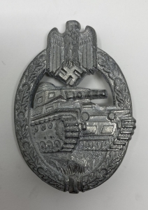 Panzer Assault Badge, Silver (European Copy)