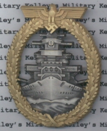 Kriegsmarine Fleet Service Badge