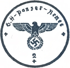 6th Panzer Army Rubber Stamp